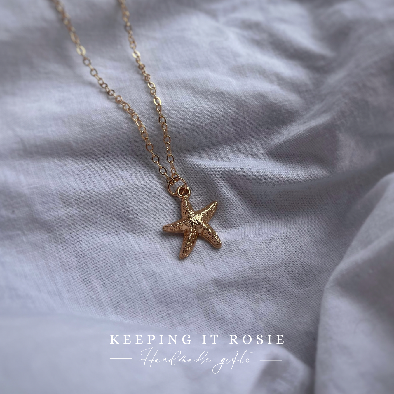 Starfish Charm Gold Plated Necklace