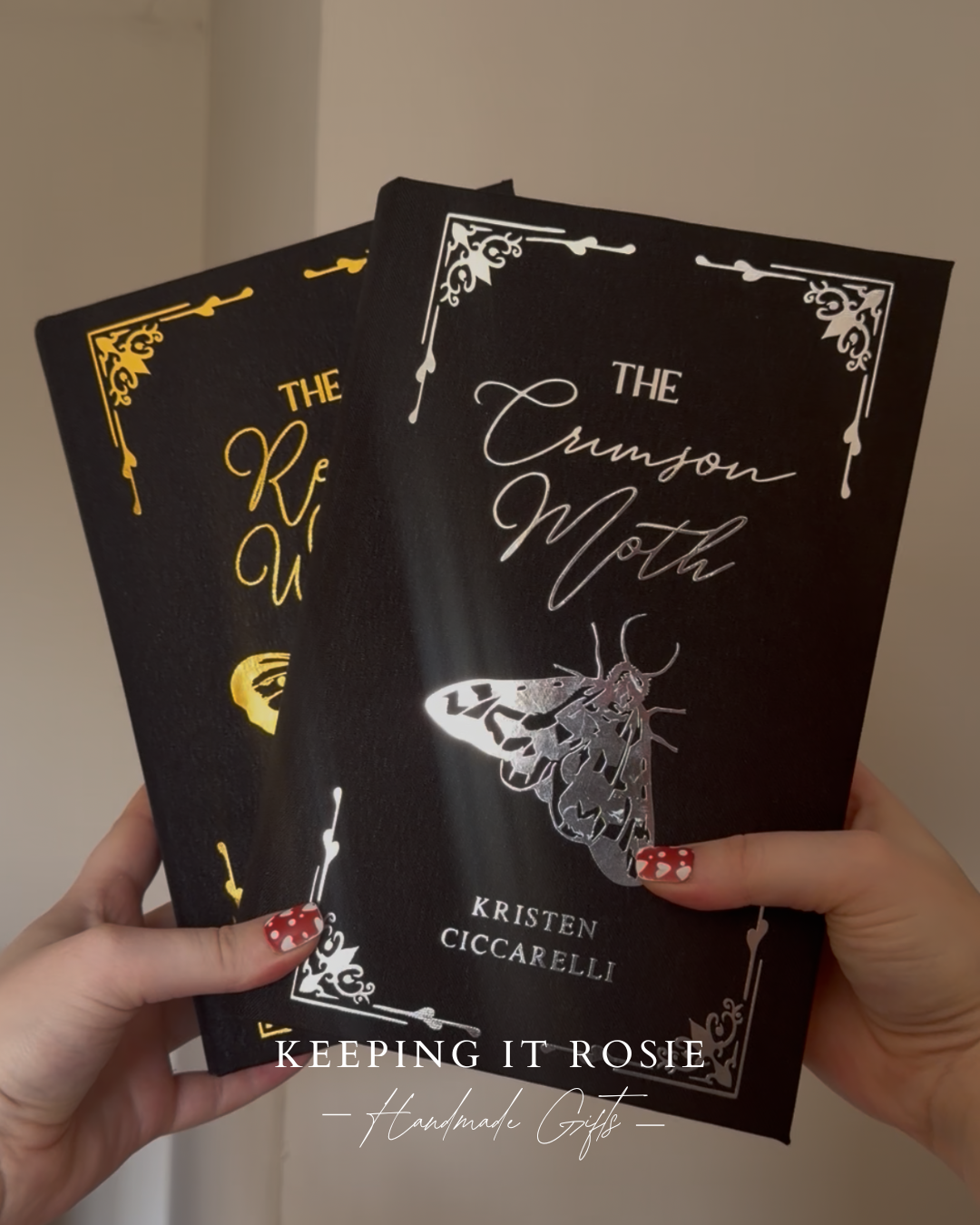 Crimson Moth duology handmade rebind set