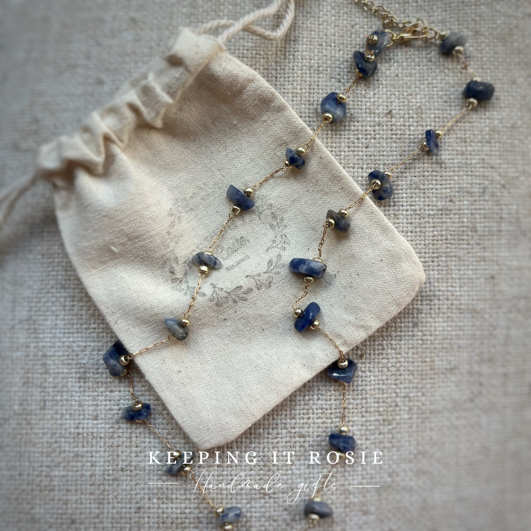 Sodalite Gemstone Necklace