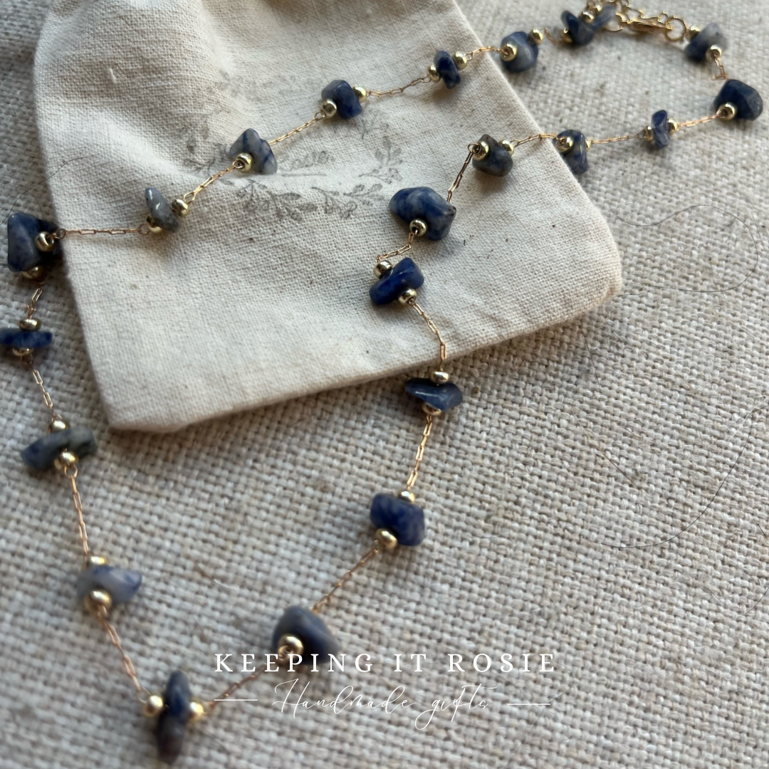 Sodalite Gemstone Necklace