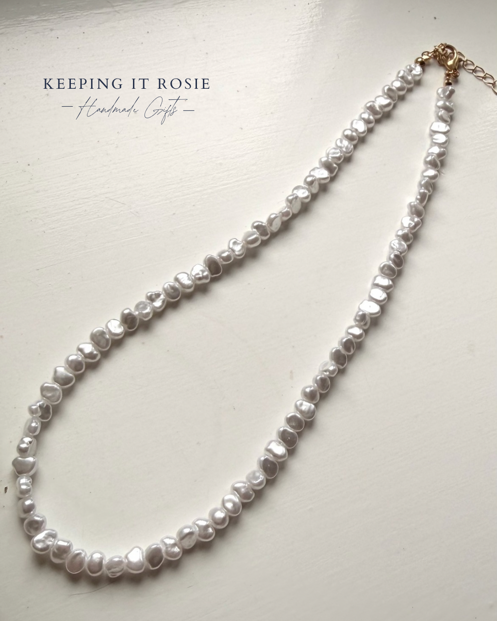 Pearl beaded necklace