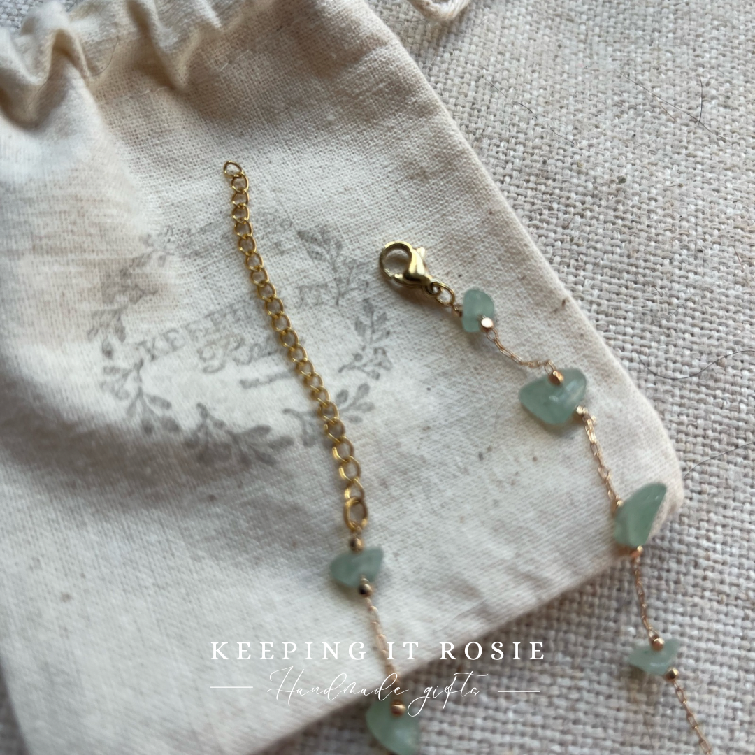 Jade quartz Gemstone necklace