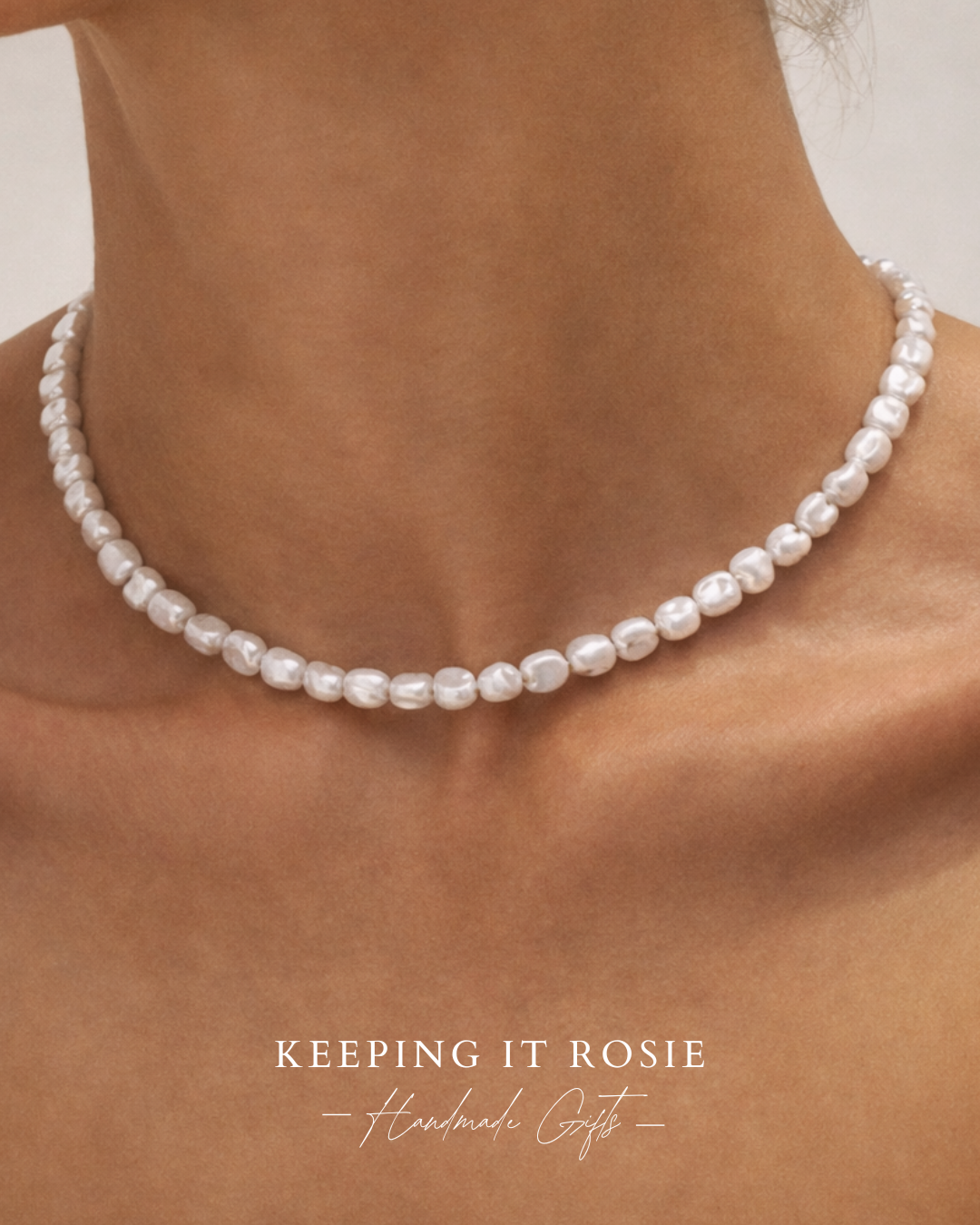 Pearl beaded necklace
