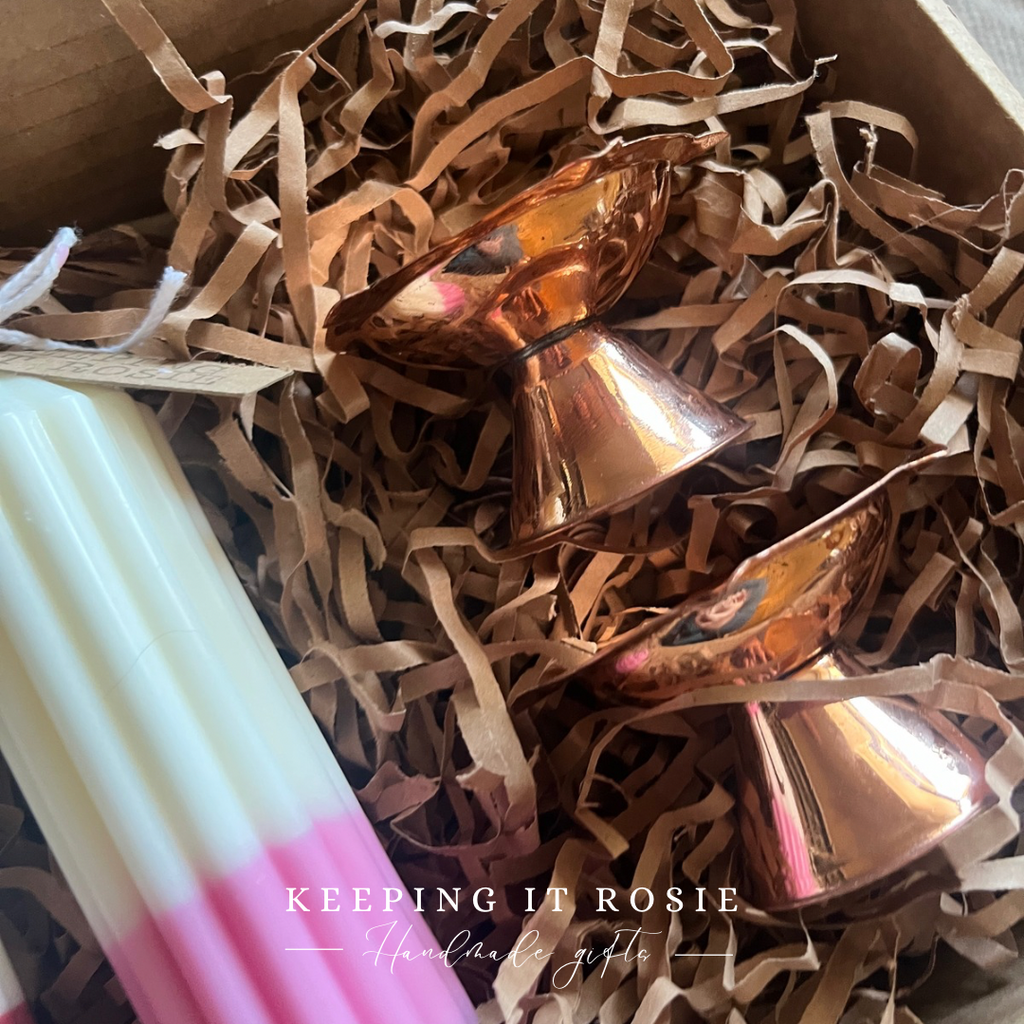 Copper Pillar Candle Stands