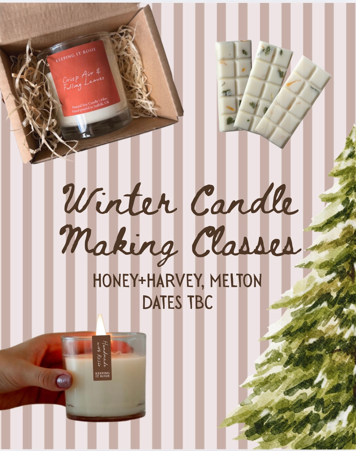 Winter Candle Making Classes at Honey + Harvey, Melton