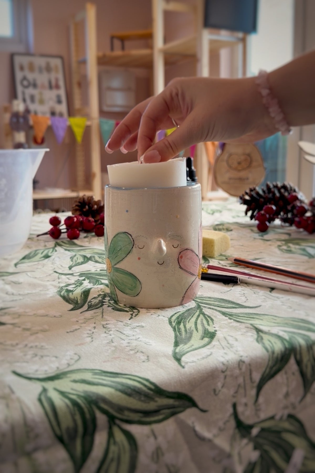 Paint & Pour Workshop | Keeping it Rosie x Croucher.li | Love Local Copford