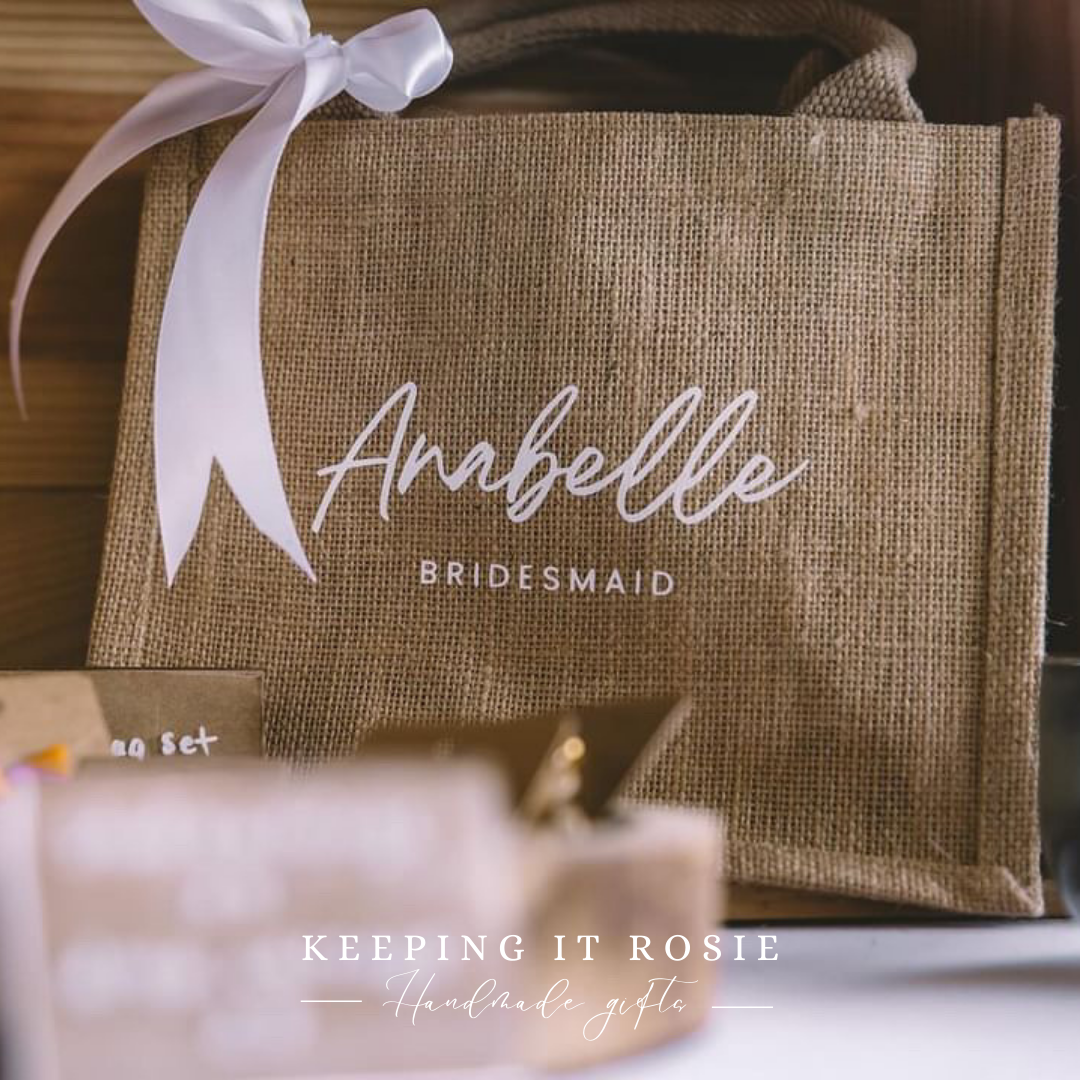 Personalised Mini Jute Bag