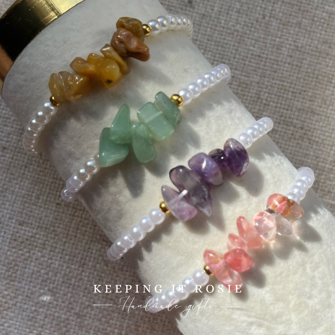 Pearl & Gemstone Beaded Bracelets