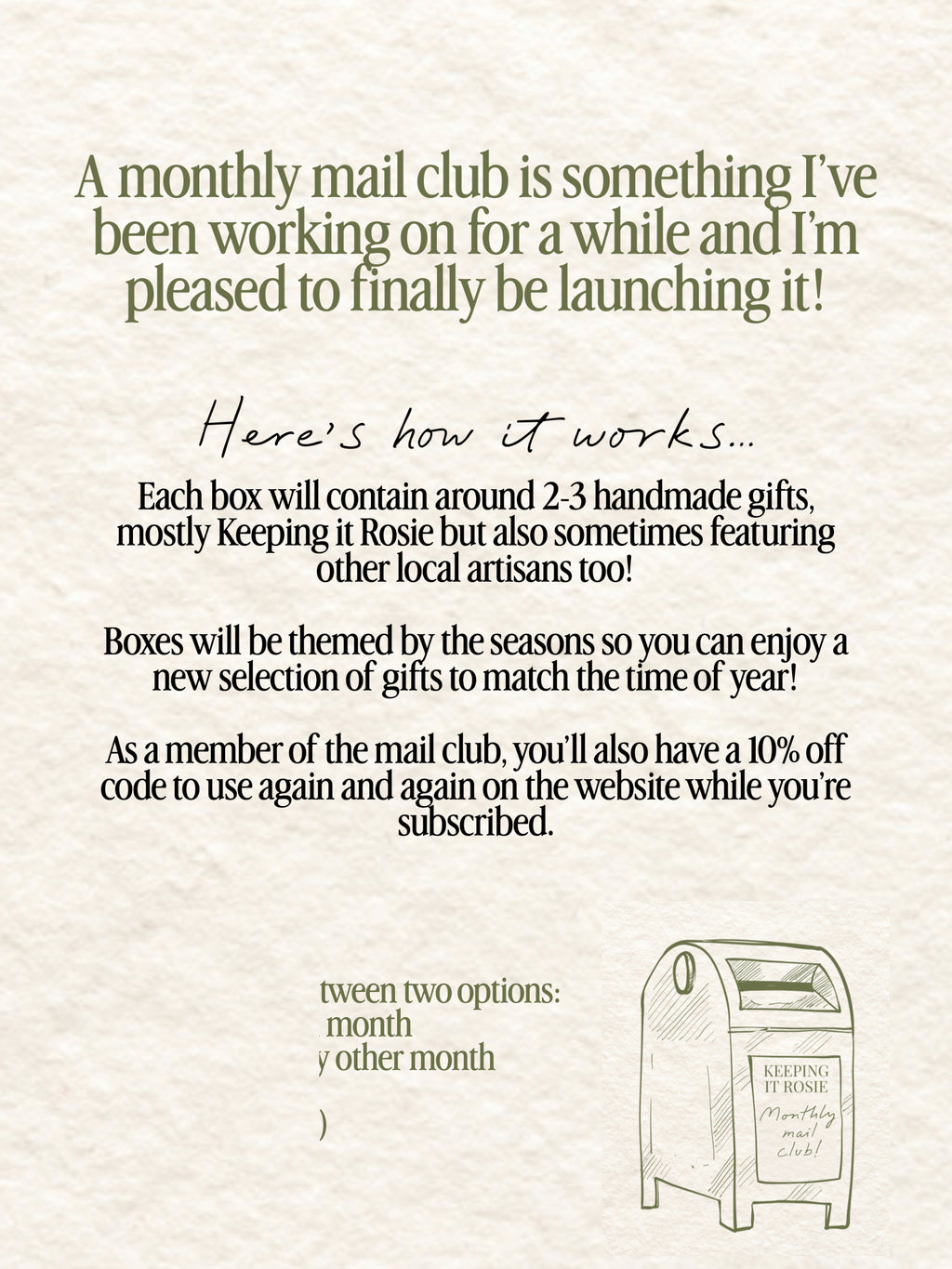 Monthly Mail Club 📮