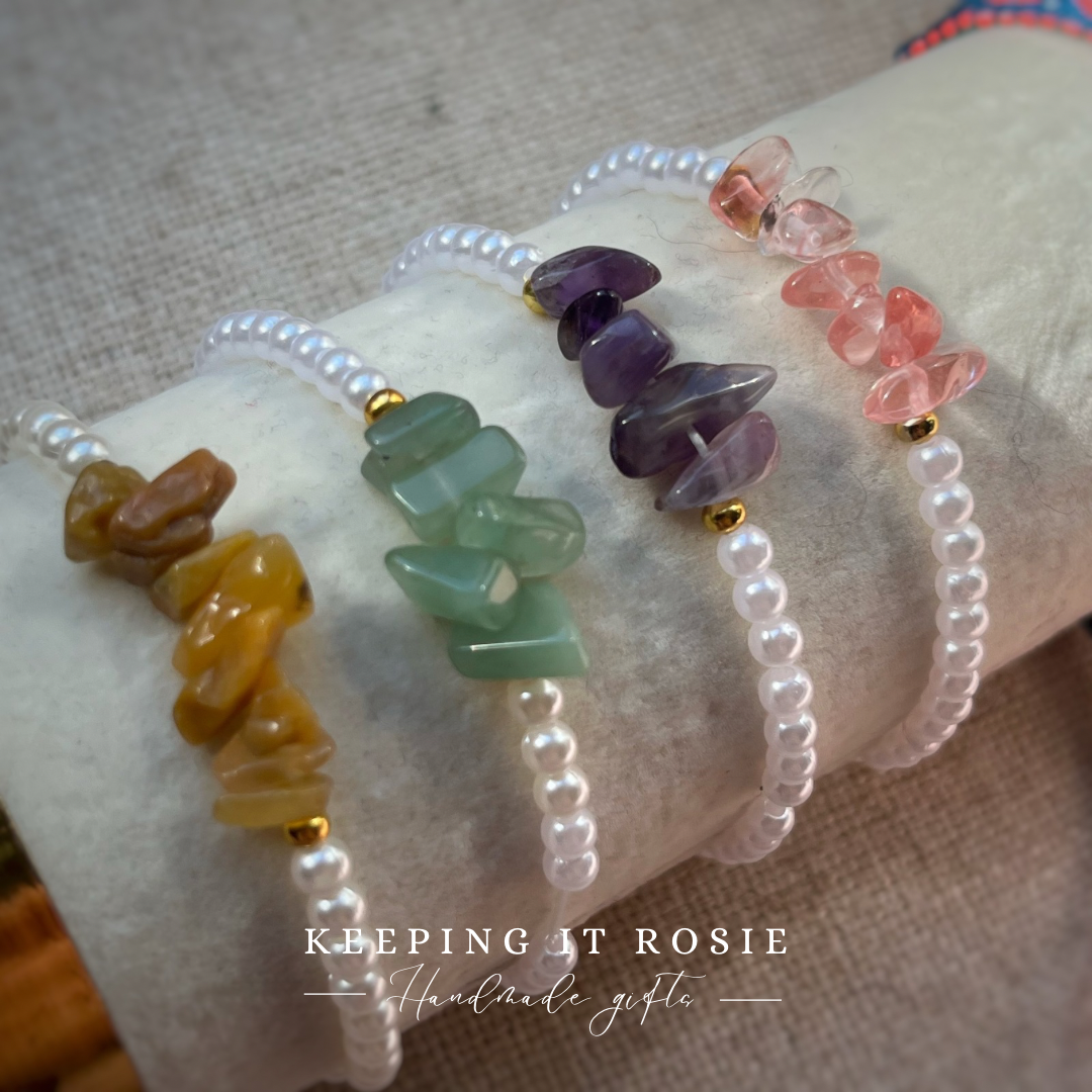 Pearl & Gemstone Beaded Bracelets