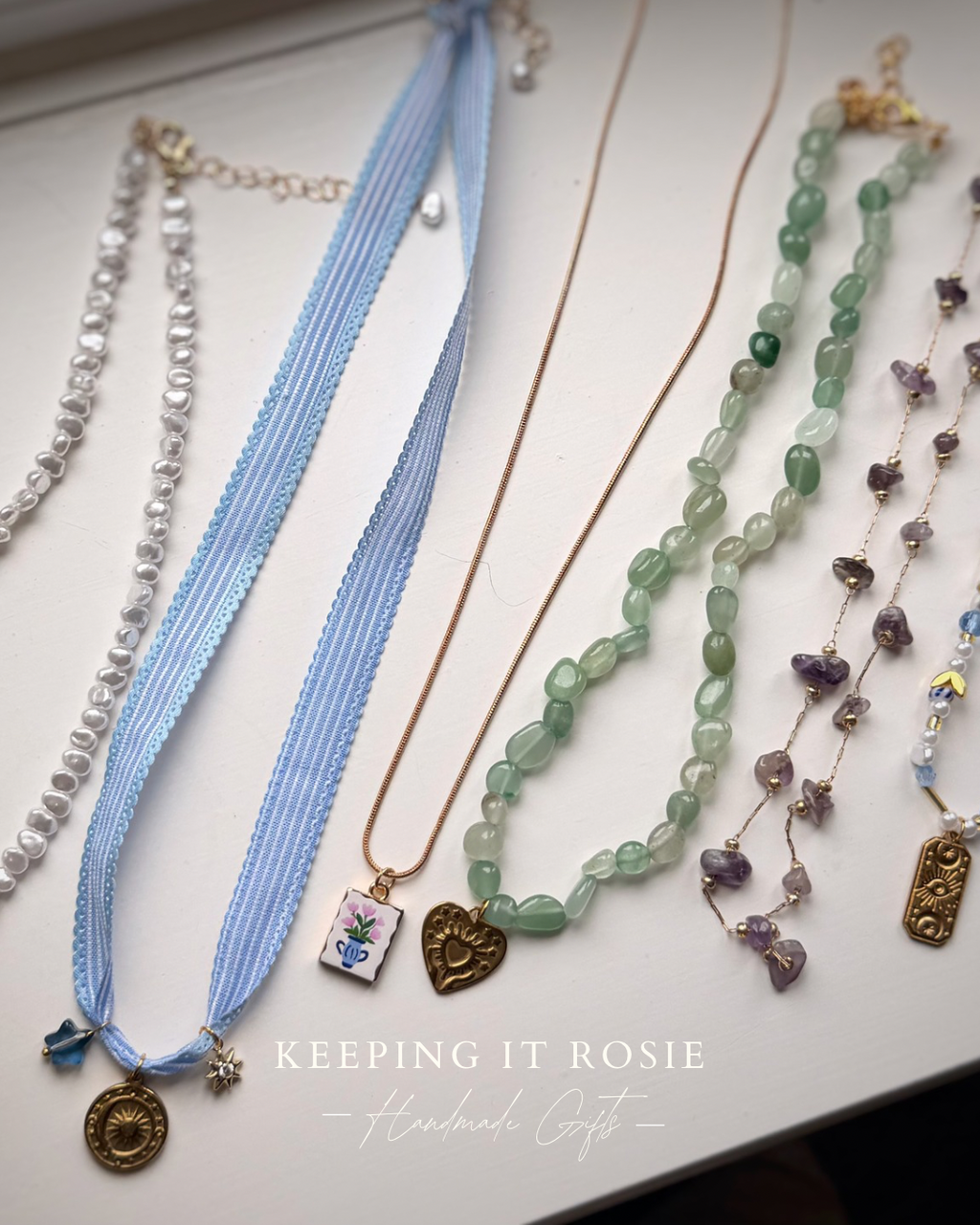 Pearl beaded necklace