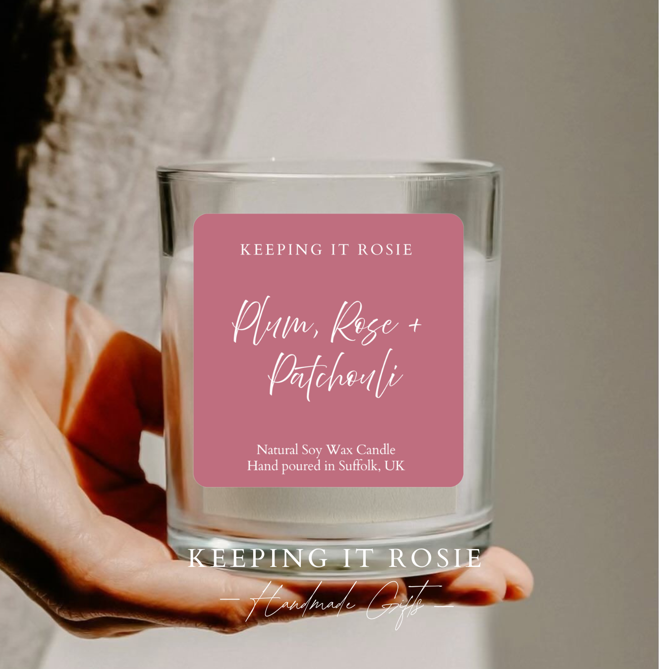 Plum, Rose + Patchouli 30cl Candle