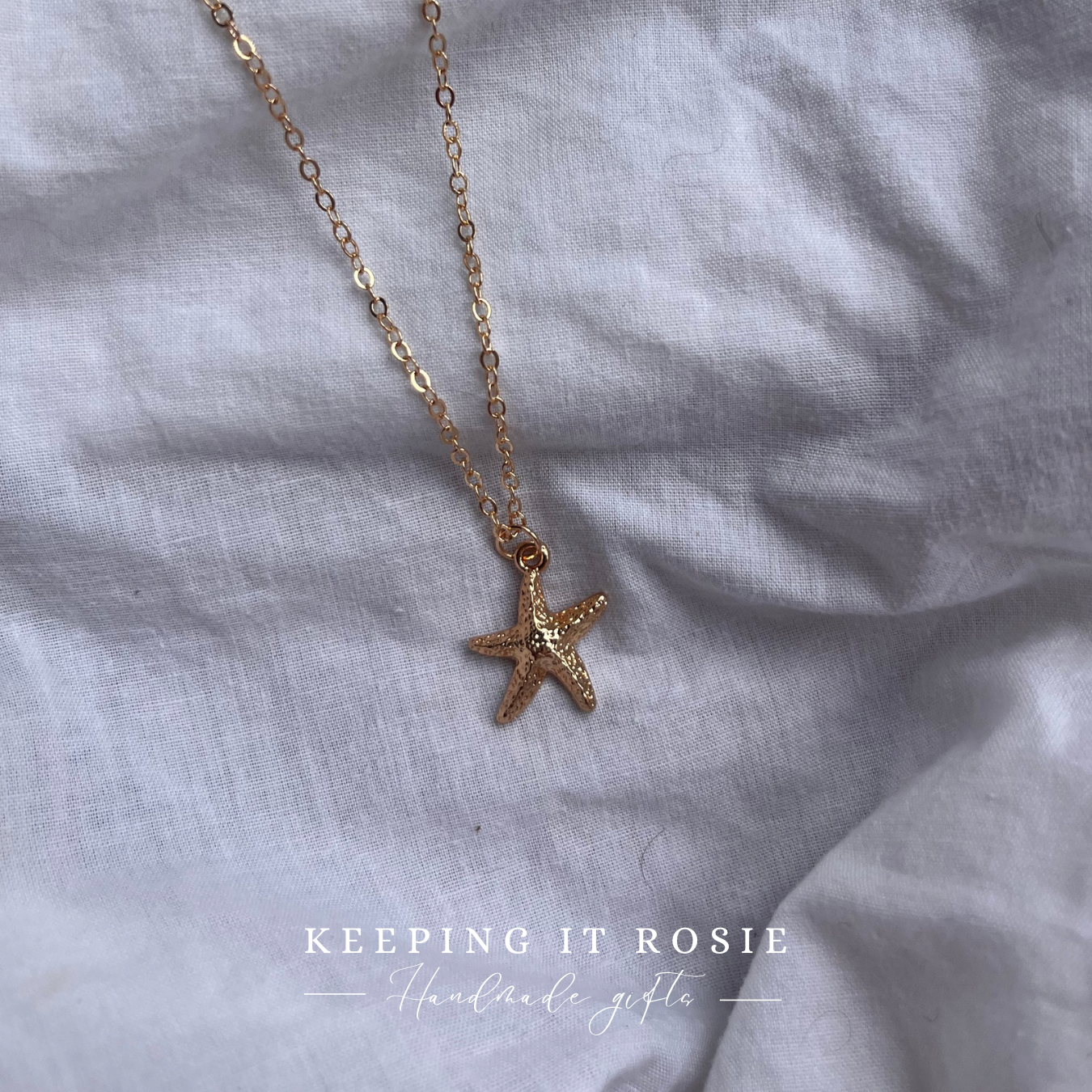 Starfish Charm Gold Plated Necklace