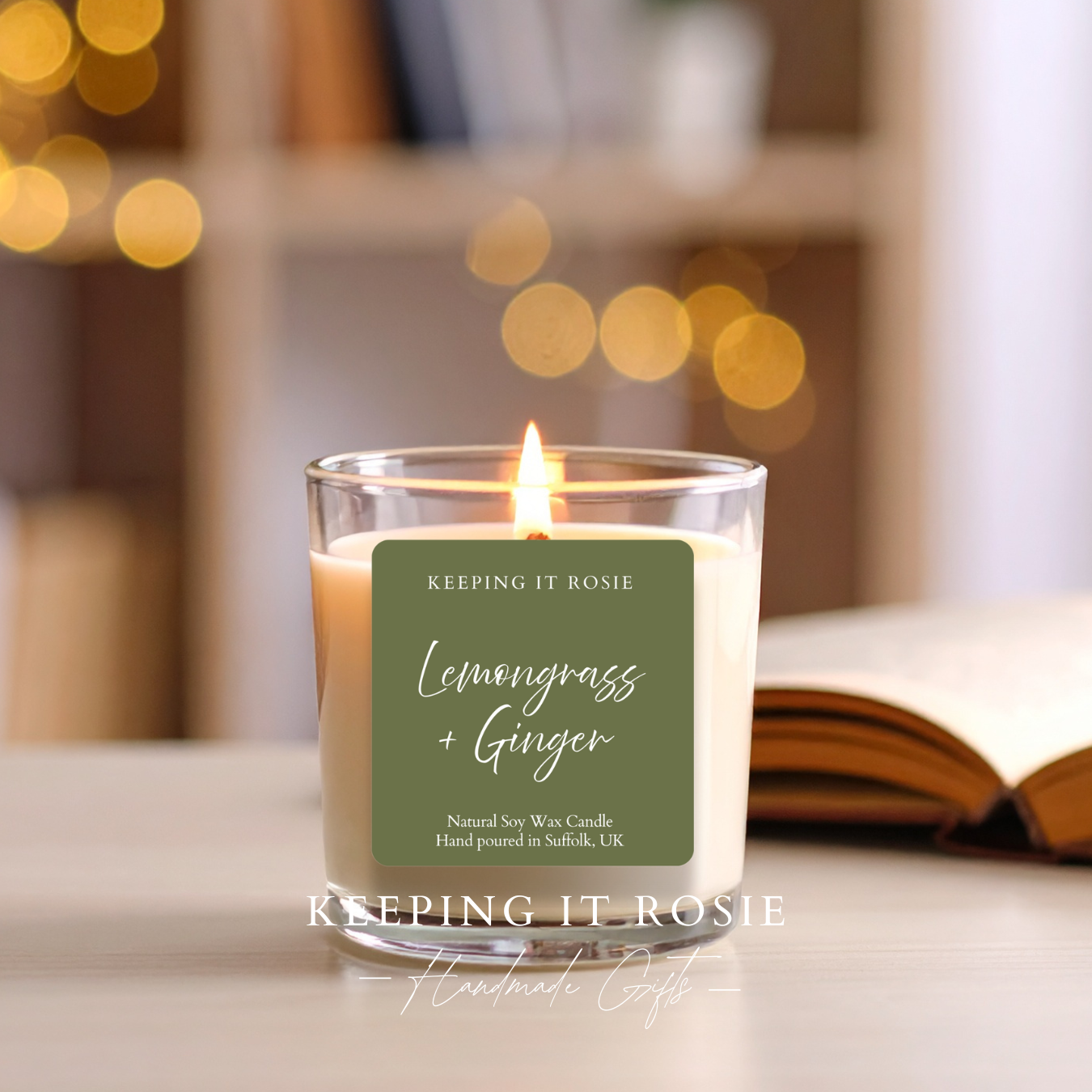 Lemongrass + Ginger 30 cl Candle