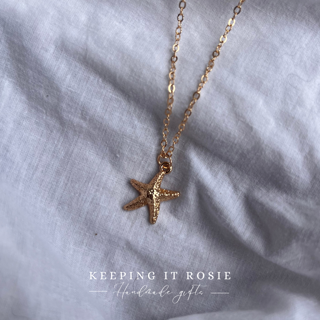 Starfish Charm Gold Plated Necklace