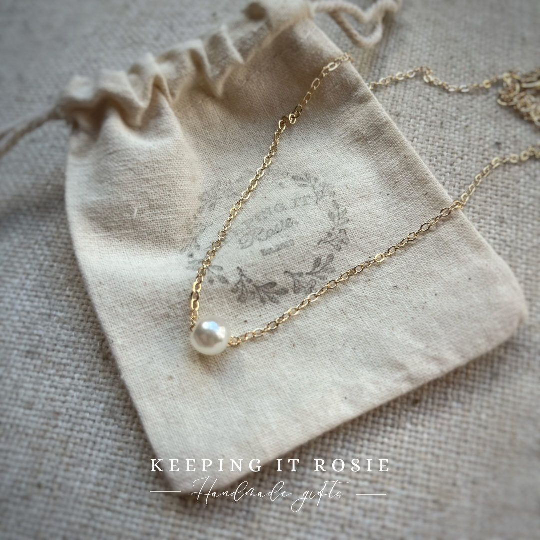 Gold Plated Pearl Necklace