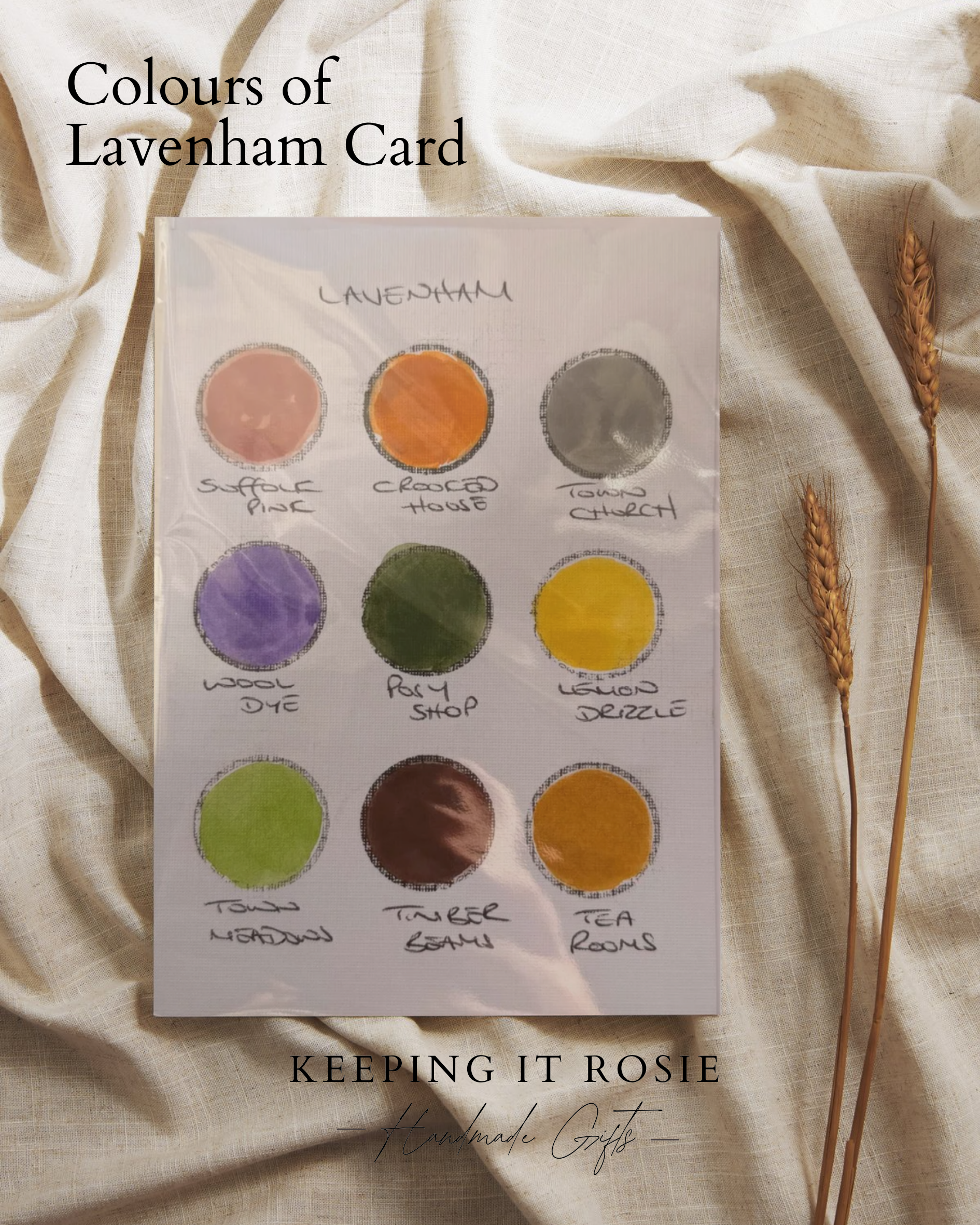 Colours of Lavenham | Hand painted Card