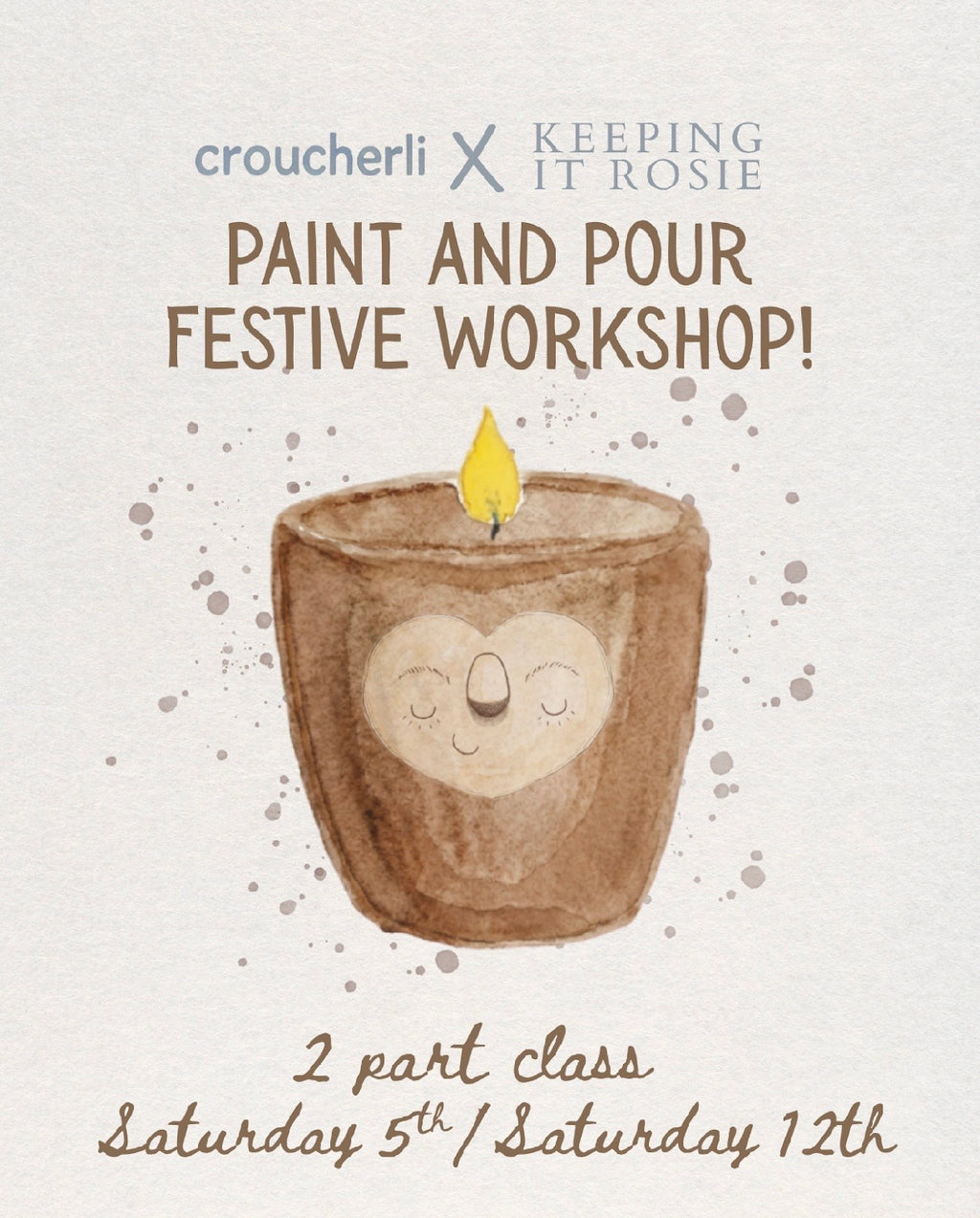 Paint & Pour Workshop | Keeping it Rosie x Croucher.li | Love Local Copford