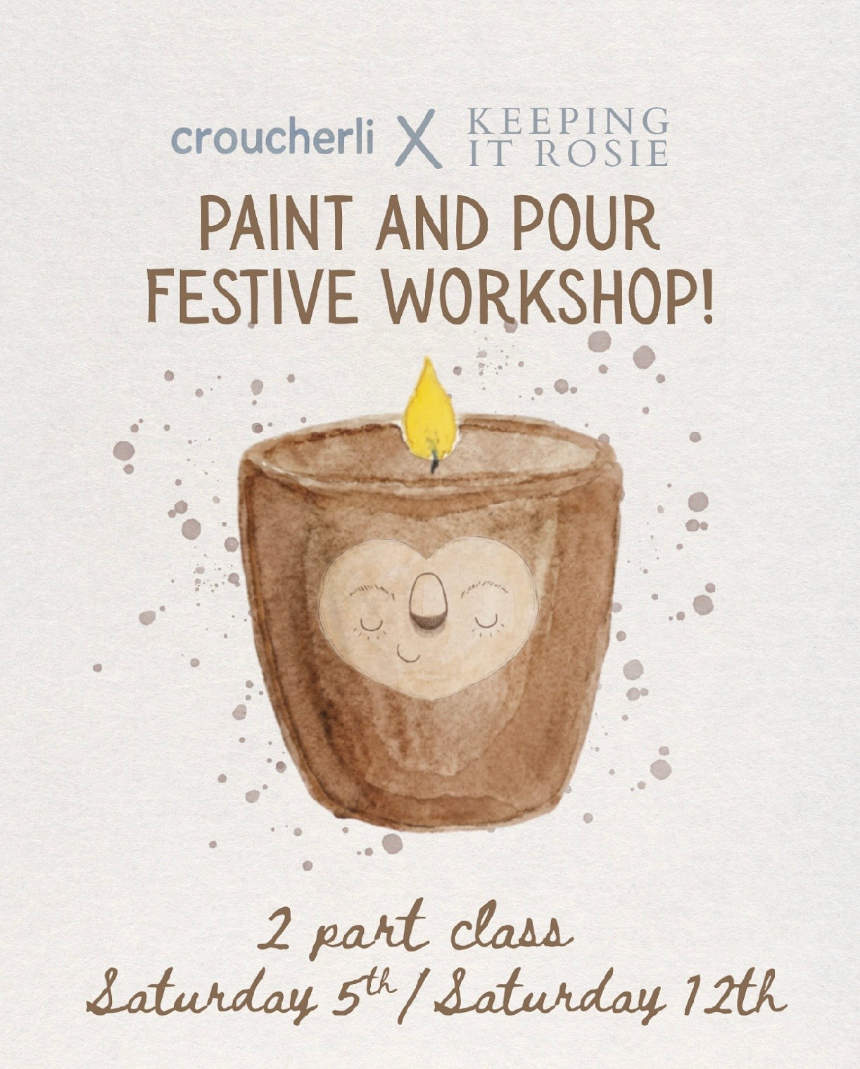 Paint & Pour Workshop | Keeping it Rosie x Croucher.li | Love Local Copford